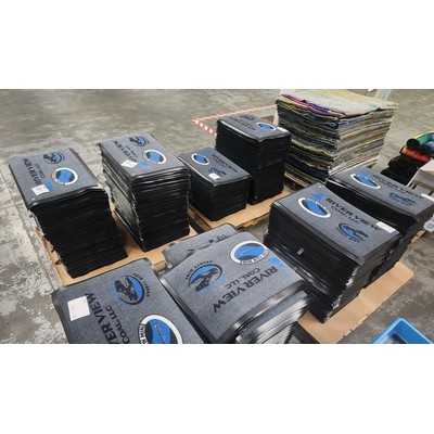 Brand Champion Personalized Logo Rug and Welcome Floor Mat - 18" X 27" in BULK