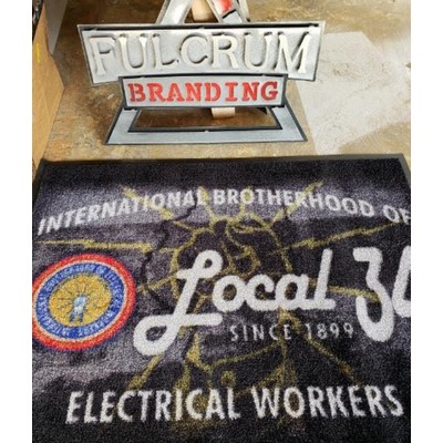 Branded Logo Mat - Brand Rep with Value Backing - 5' x 8'